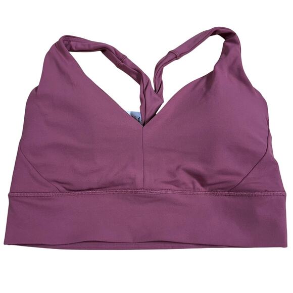 Athleta Transcend Plunge Bra D-DD Berry Rose Women's Size Small New With Tag - Picture 2 of 10